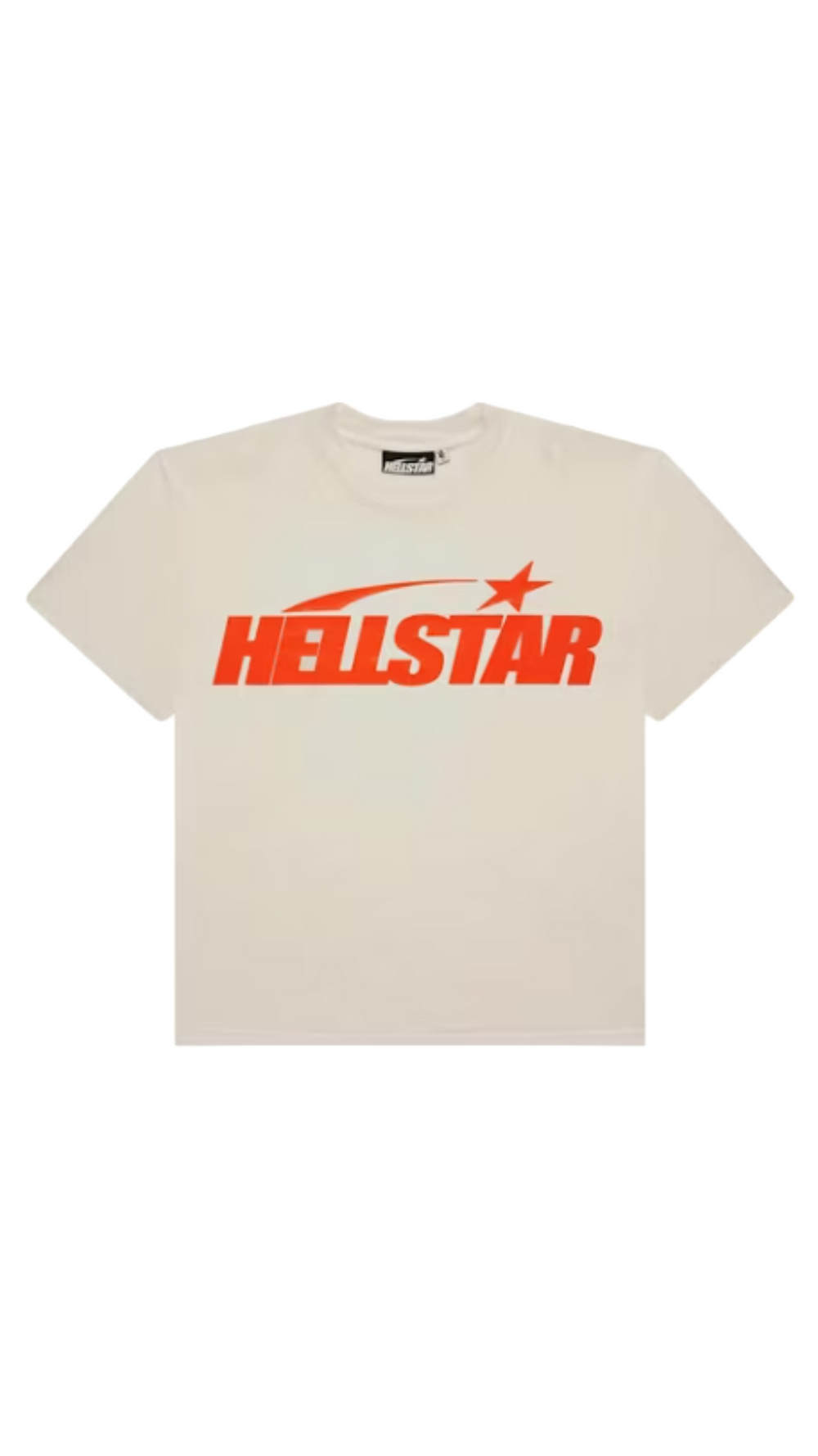 HELLSTAR CLASSIC TEE WHITE/ORANGE (REGULAR PRINT)