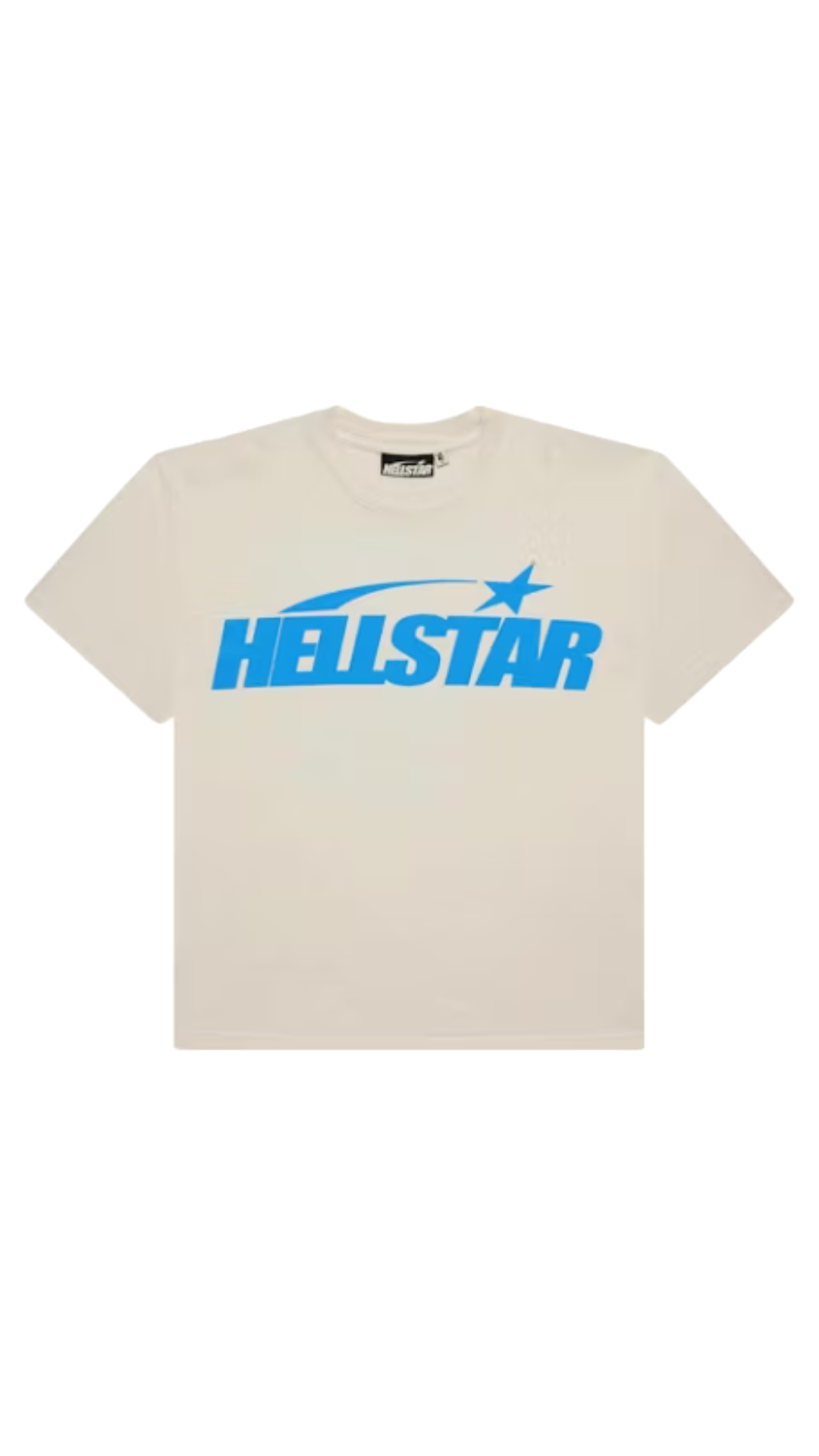 HELLSTAR CLASSIC TEE WHITE/BLUE (REGULAR PRINT)