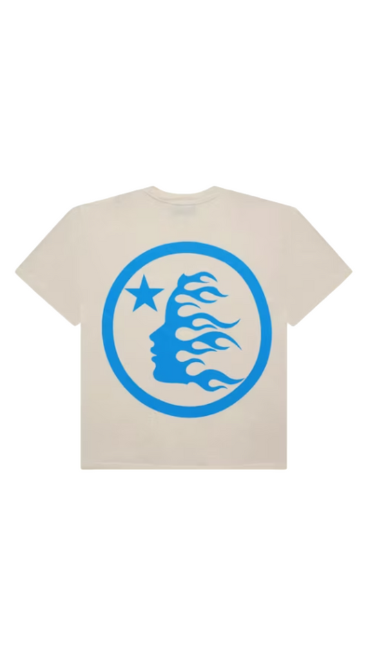 HELLSTAR CLASSIC TEE WHITE/BLUE (REGULAR PRINT)