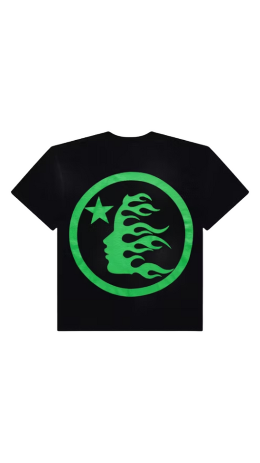 HELLSTAR CLASSIC TEE BLACK/GREEN (REGULAR PRINT)