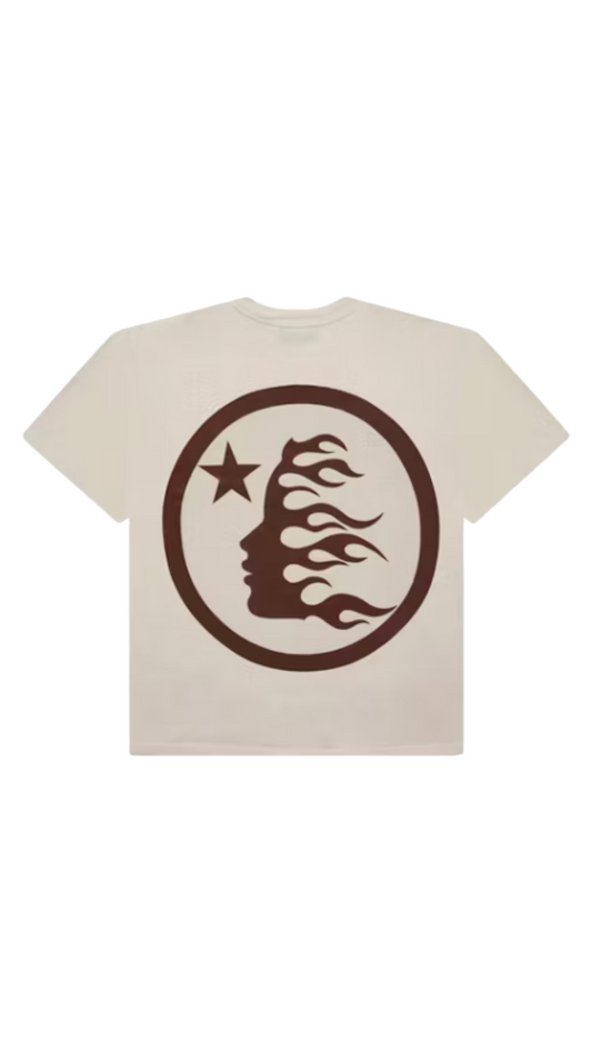 HELLSTAR CLASSIC TEE WHITE/BROWN (REGULAR PRINT)