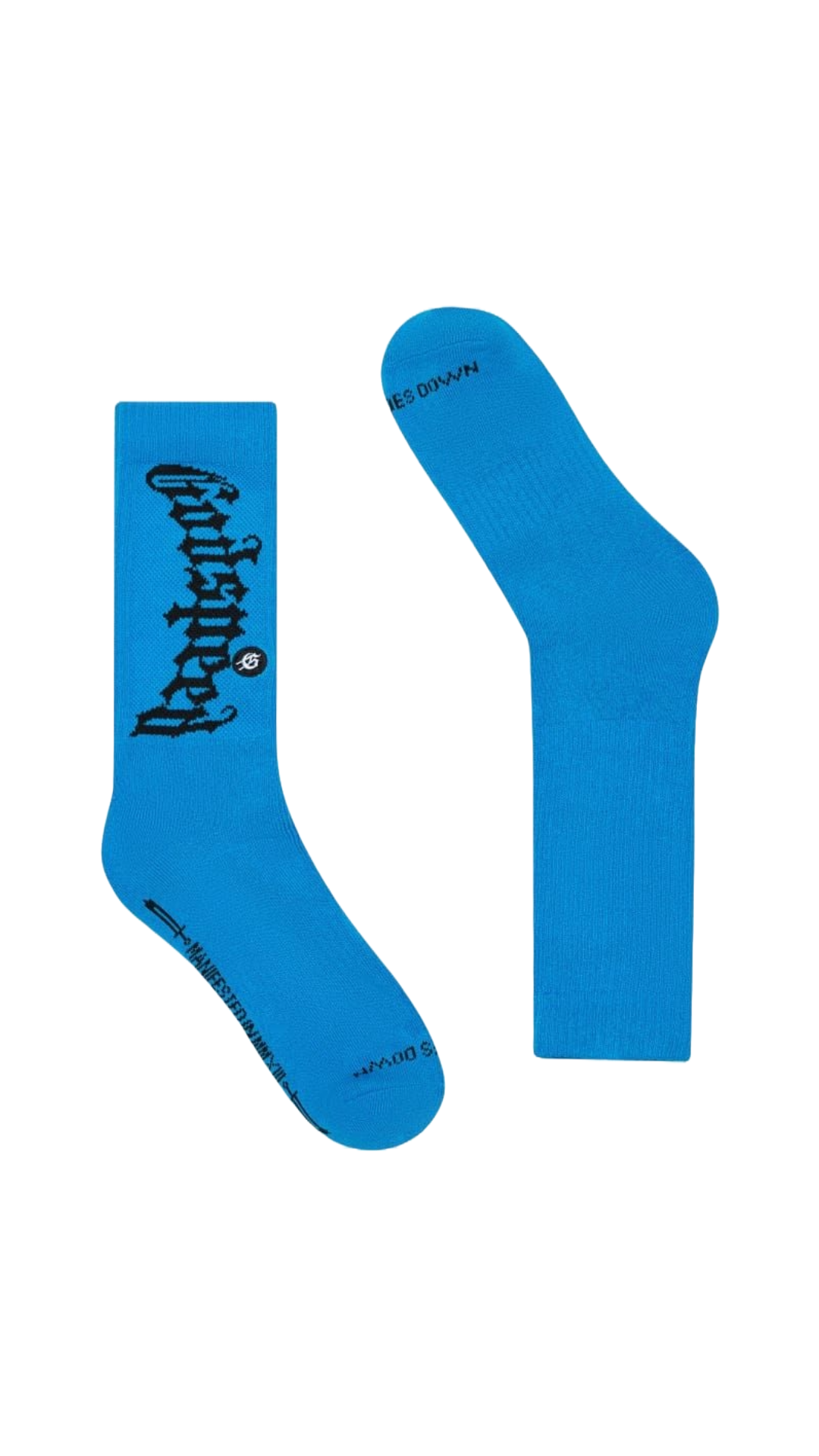 GODSPEED "OG" LOGO SOCK (NEON BLUE)