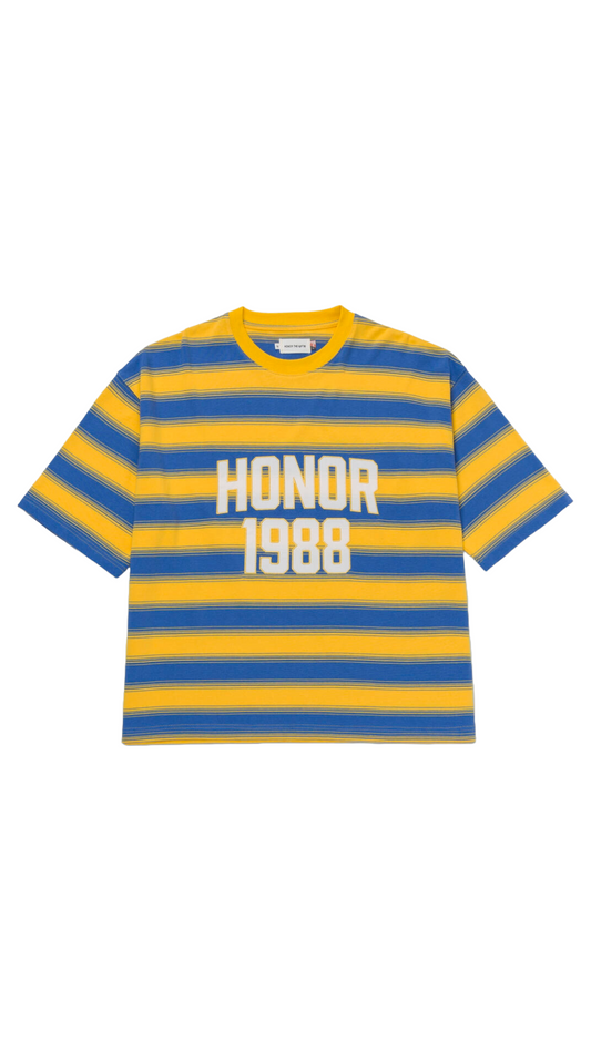 HTG 1988 BOX STRIPE TEE (YLW)