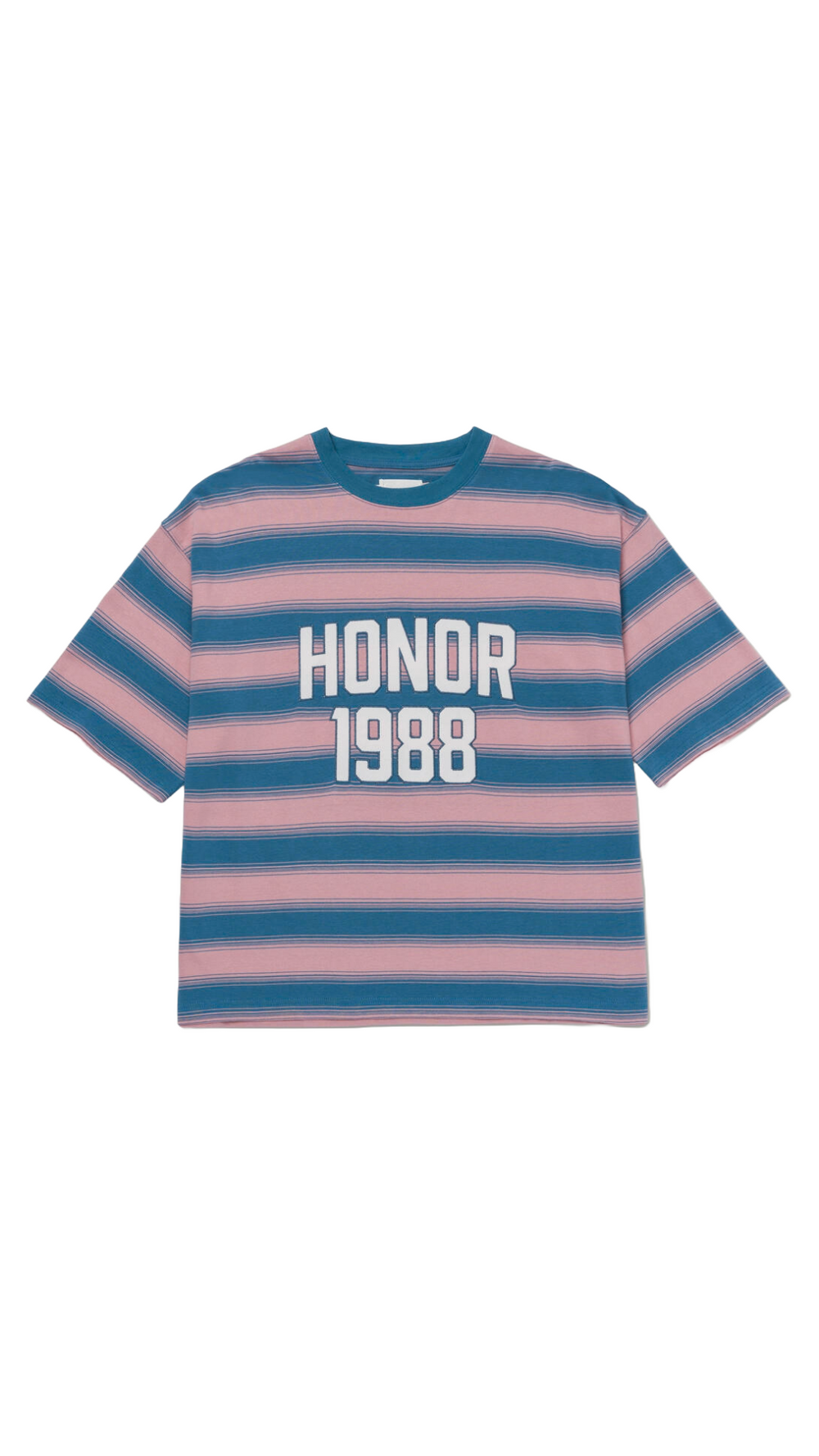 HTG 1988 BOX STRIPE TEE (PNK)