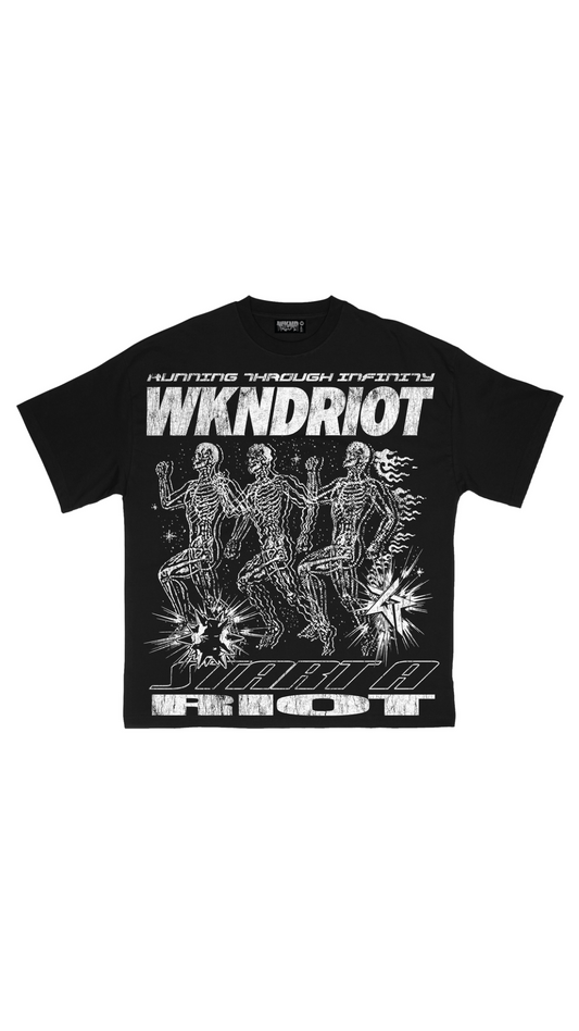 WKND RIOT "INFINITI" TEE BLACK