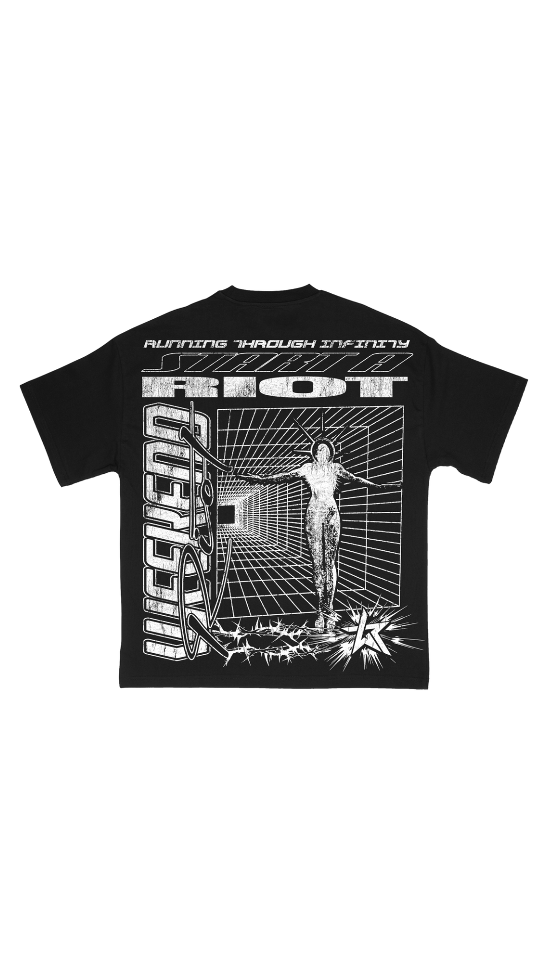 WKND RIOT "INFINITI" TEE BLACK