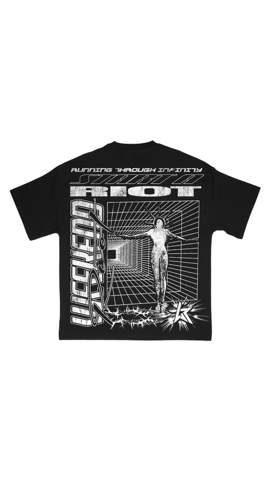 WKND RIOT "INFINITI" TEE BLACK