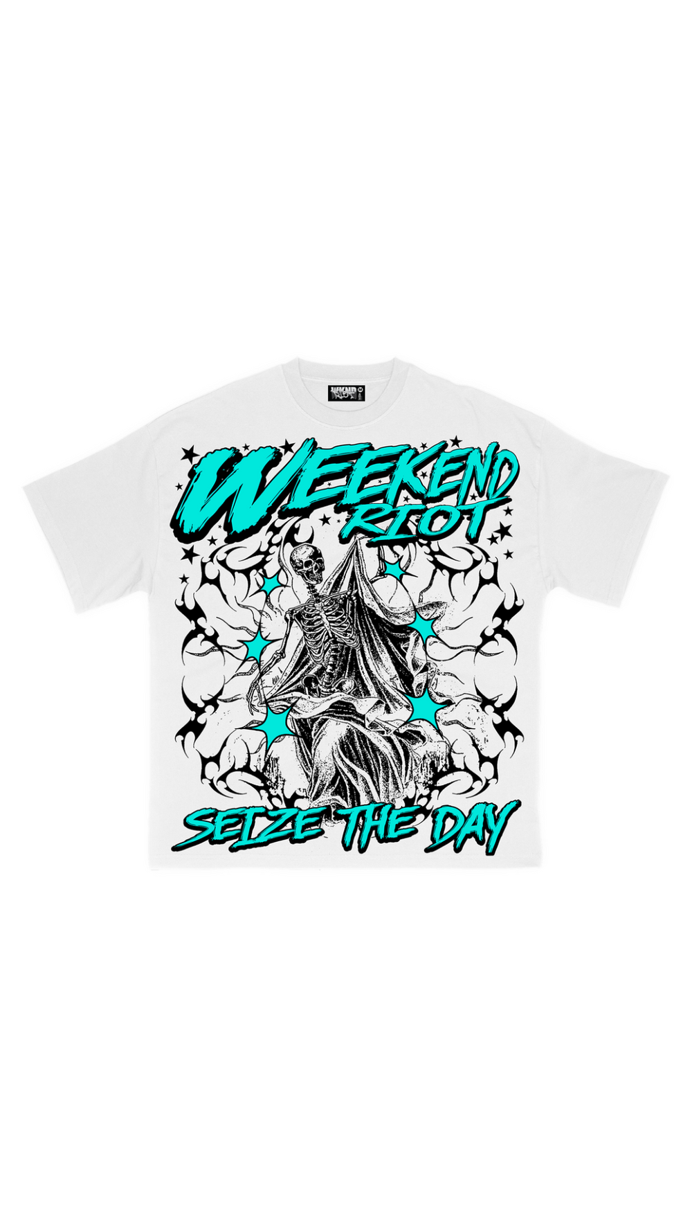 WKND RIOT "SEIZE THE DAY" TEE WHITE