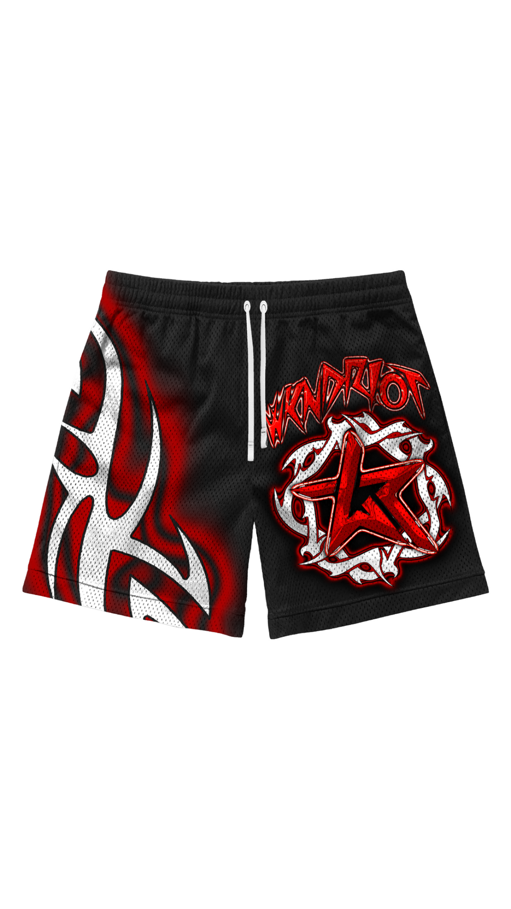 WKND RIOT "WR" SHORTS BLACK