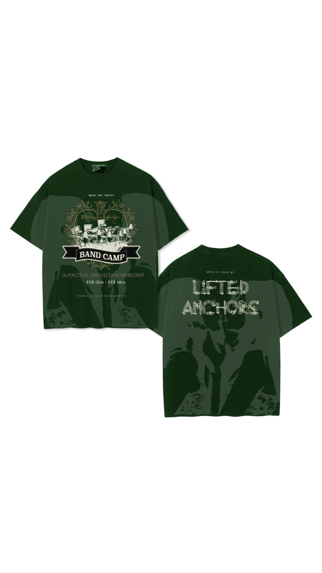 LA "BANDS" T-SHIRT (GREEN)