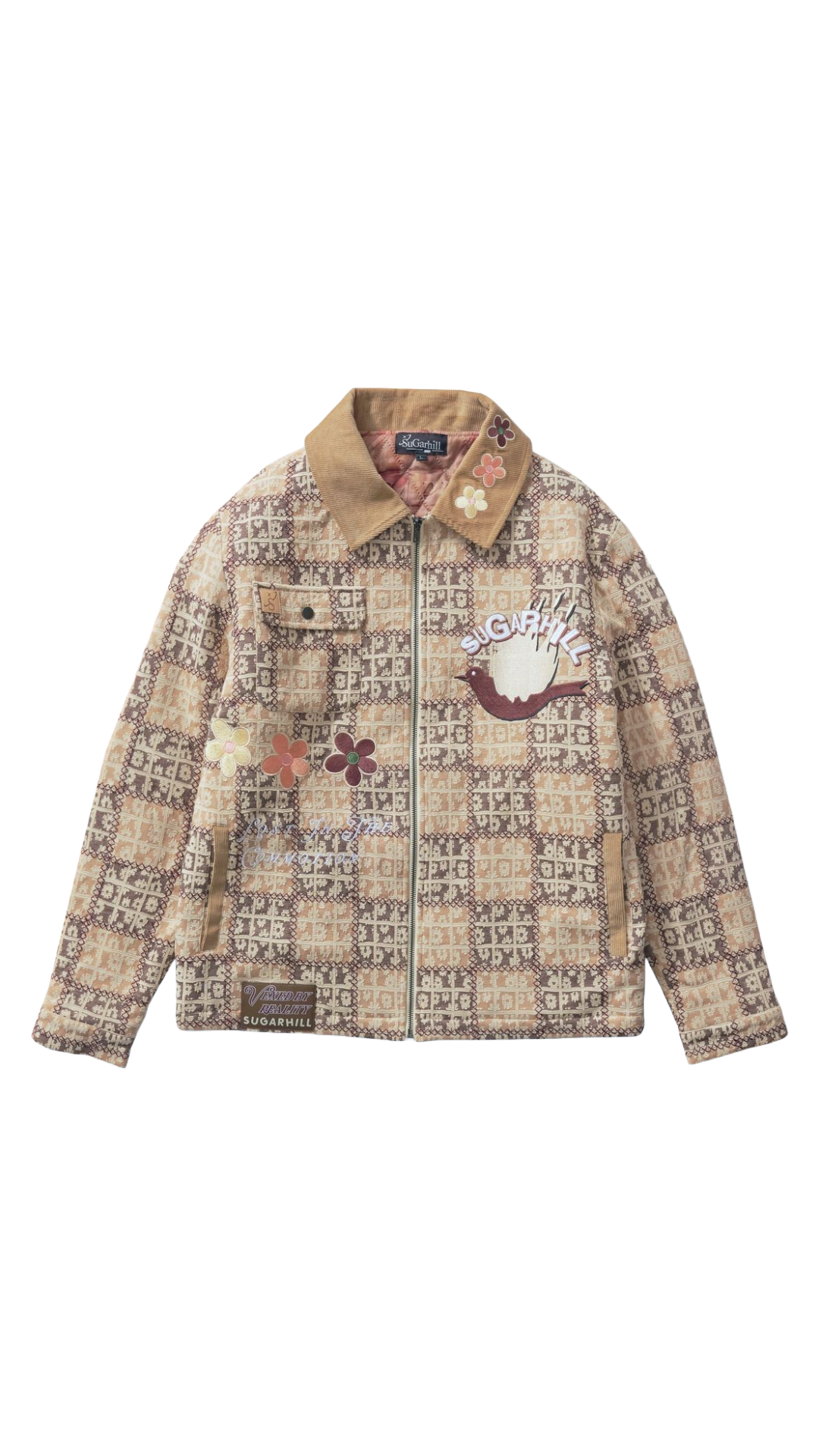 SH "BLOCKA" PATCHWORK JACKET (BROWN)