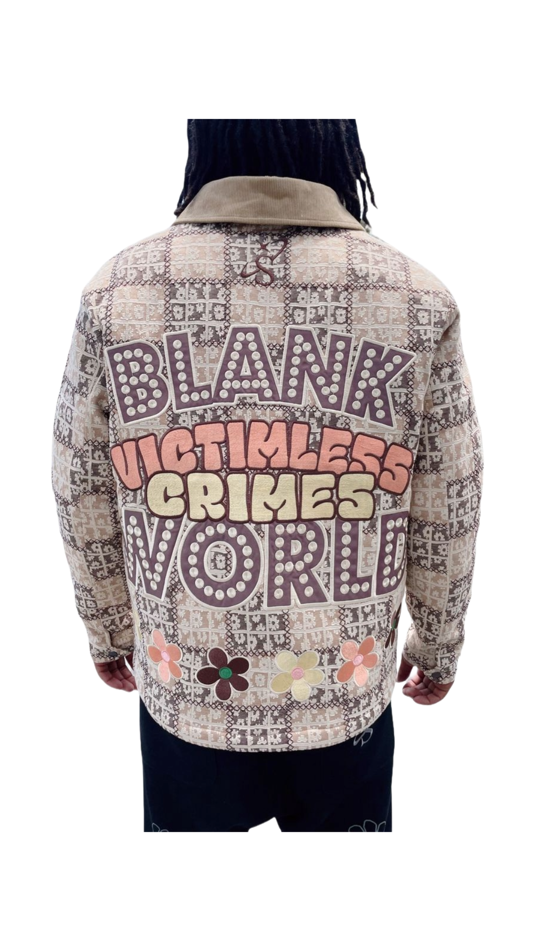 SH "BLOCKA" PATCHWORK JACKET (BROWN)