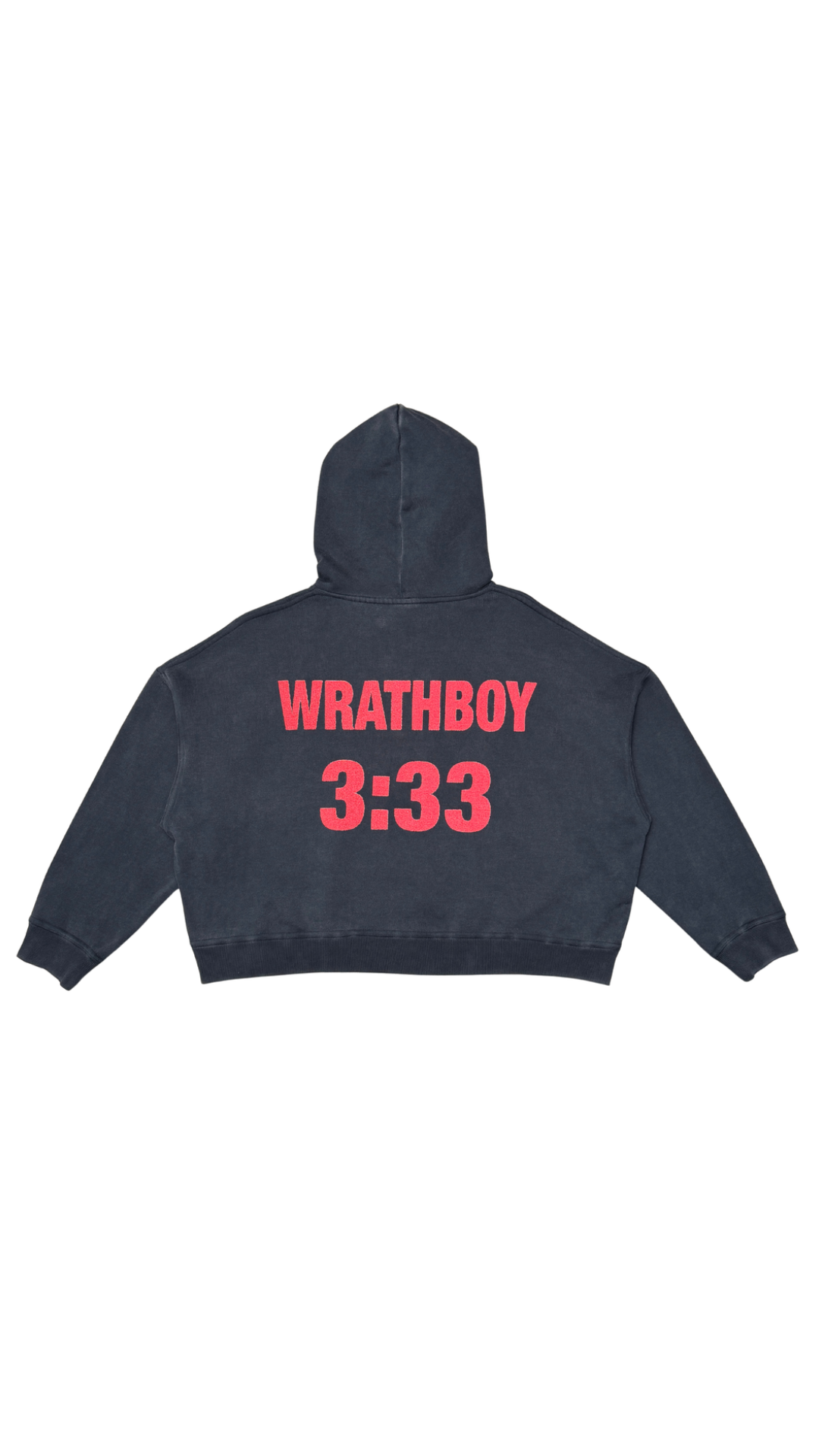 WB 3:33 CROP HOODIE (BLACK)