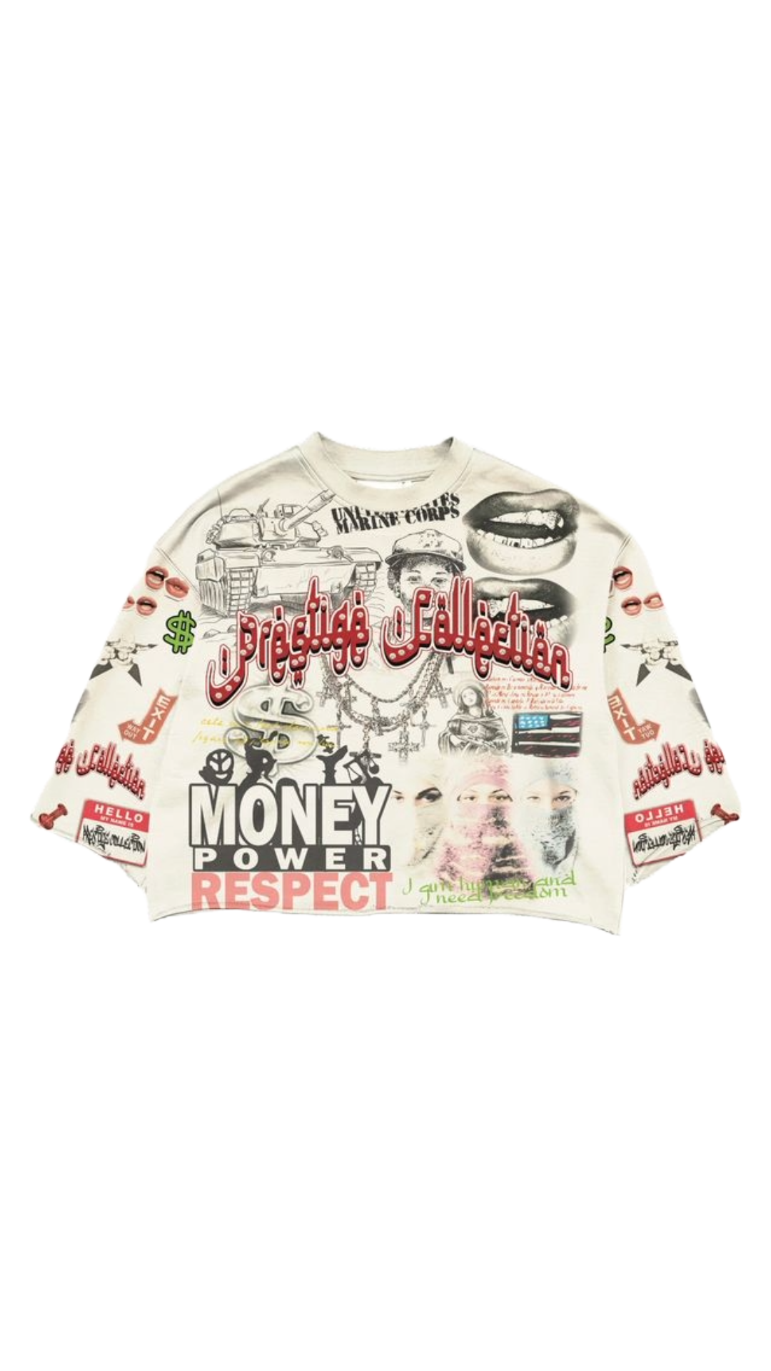 "MONEY POWER RESPECT" CROP TEE