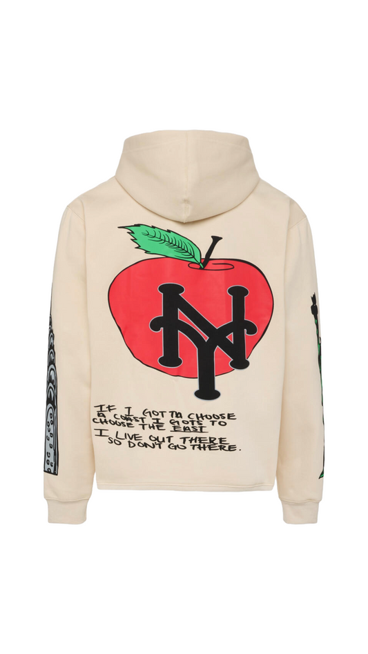 Cali To NYC Hoodie (Cream)