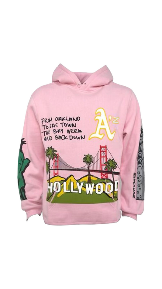 Cali To NYC Hoodie (Pink)