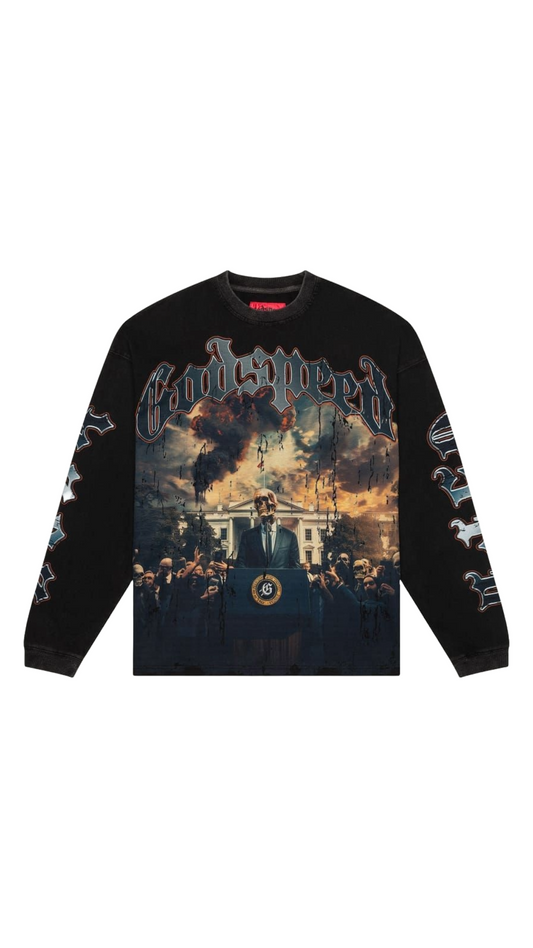 GODSPEED V.O.D 2024 L/S SHIRT (BLACK WASH)