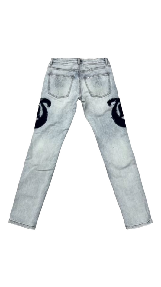 TRNCHS "QUDS" LIGHT WASH SKINNY DENIM