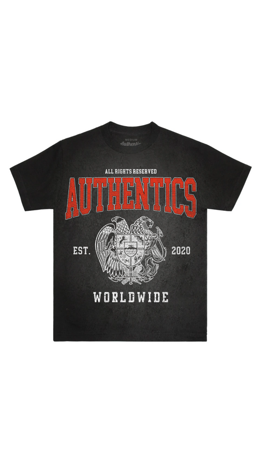 AUTHENTICS "WORLDWIDE CREST" TEE