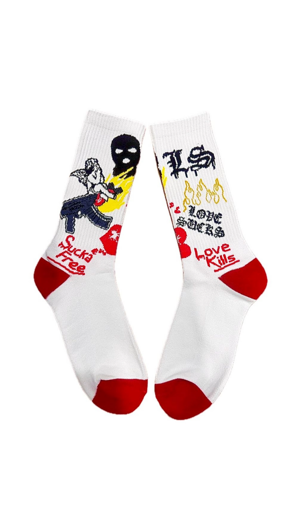 LOVE SUCKS SOCKS (WHITE)