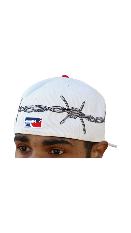 LS BARBWIRE FITTED (CRM/RED)