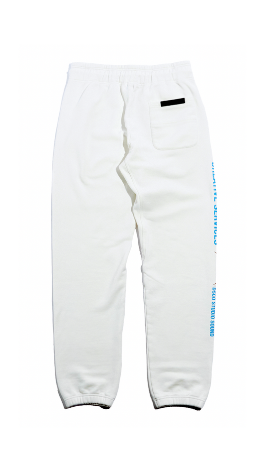 ML CREATIVE SERVICES SWEATPANTS (OFF WHITE)