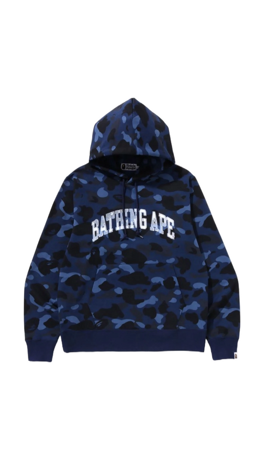 BAPE NAVY CAMO PULLOVER HOODIE