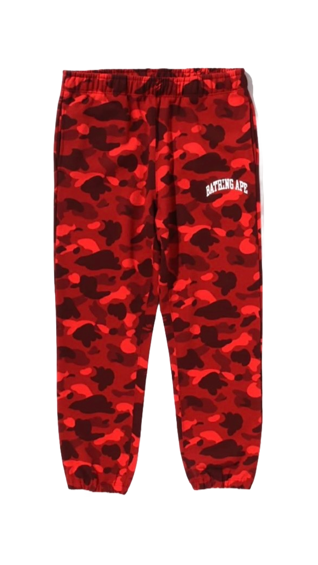 BAPE RED CAMO SWEATPANTS