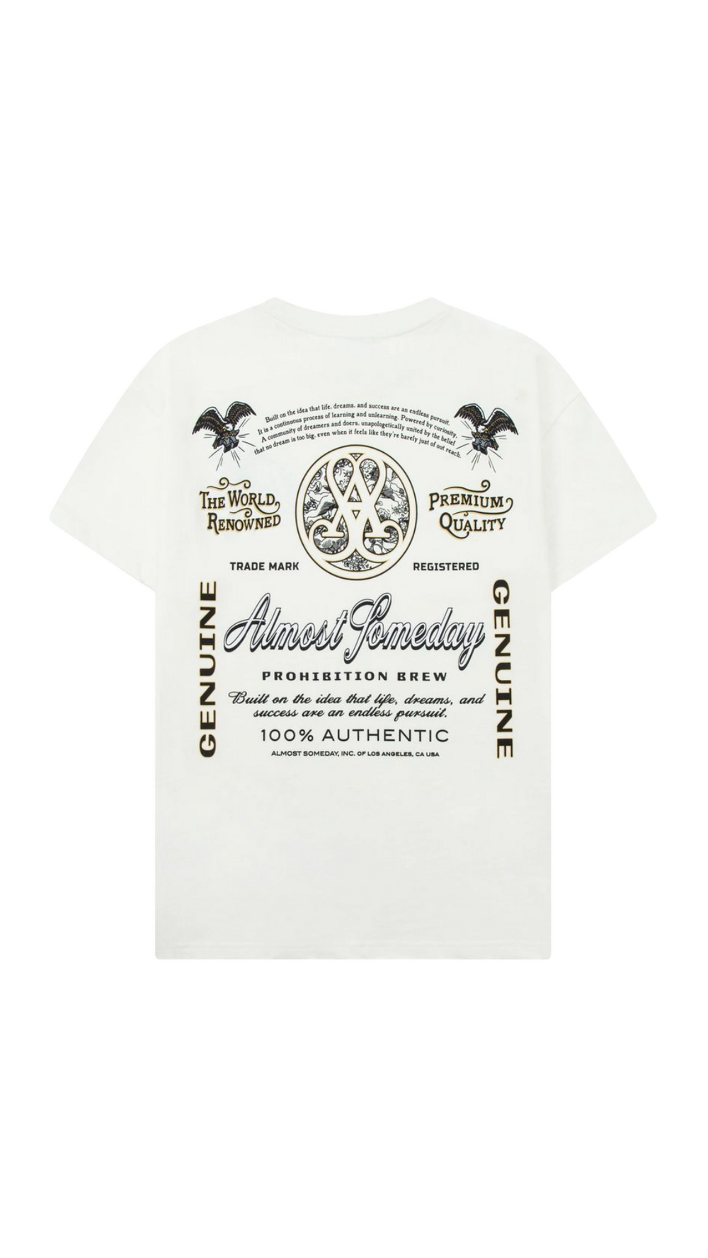 AS PROHIBITION TEE - CREAM