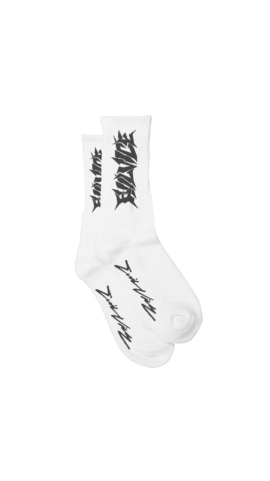 EVIL VICE SOCKS (WHITE)