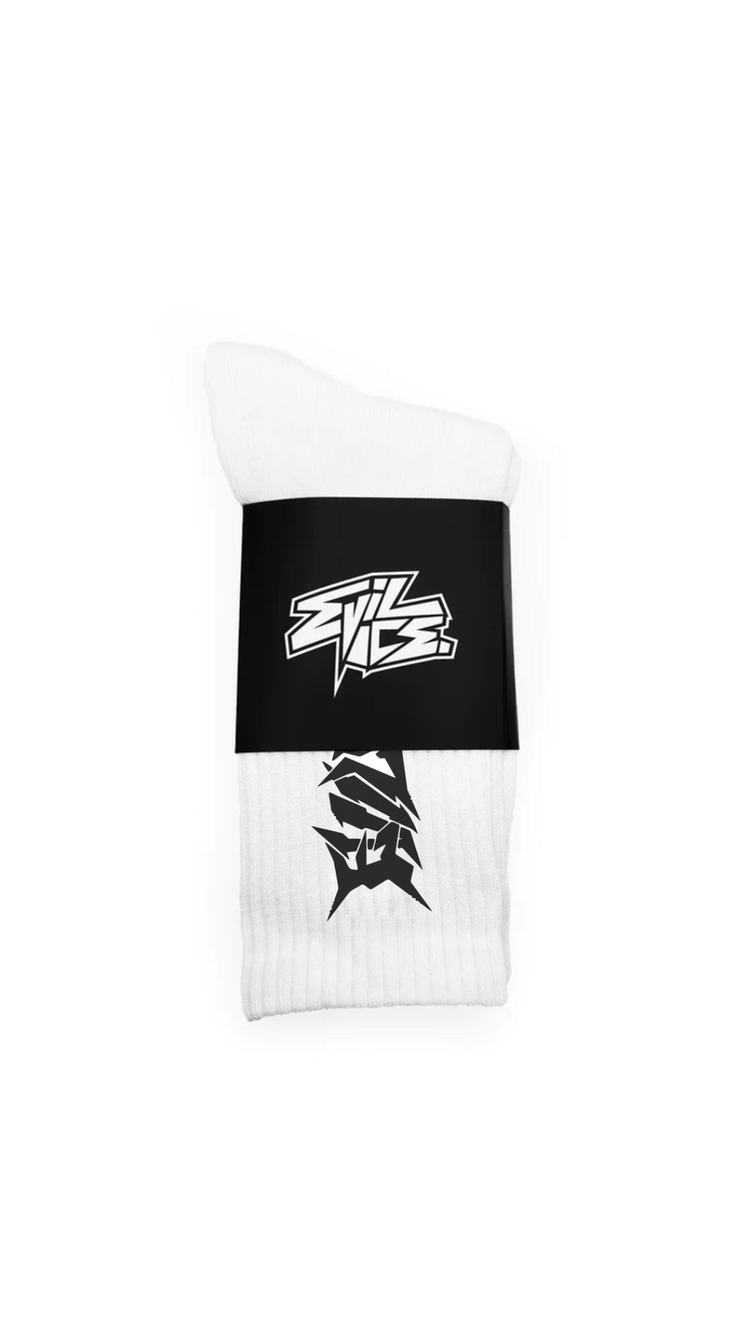 EVIL VICE SOCKS (WHITE)