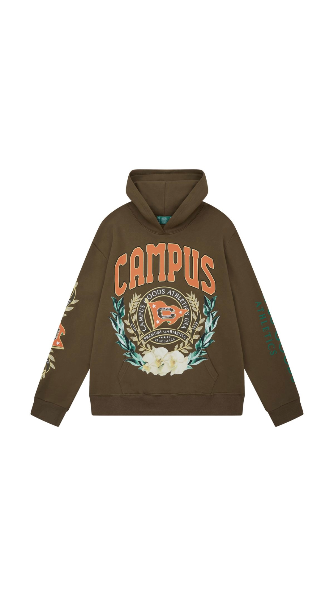 CAMPUS ALUMNI HOODIE - BROWN