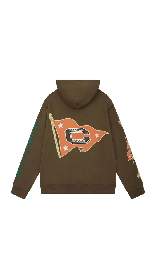 CAMPUS ALUMNI HOODIE - BROWN