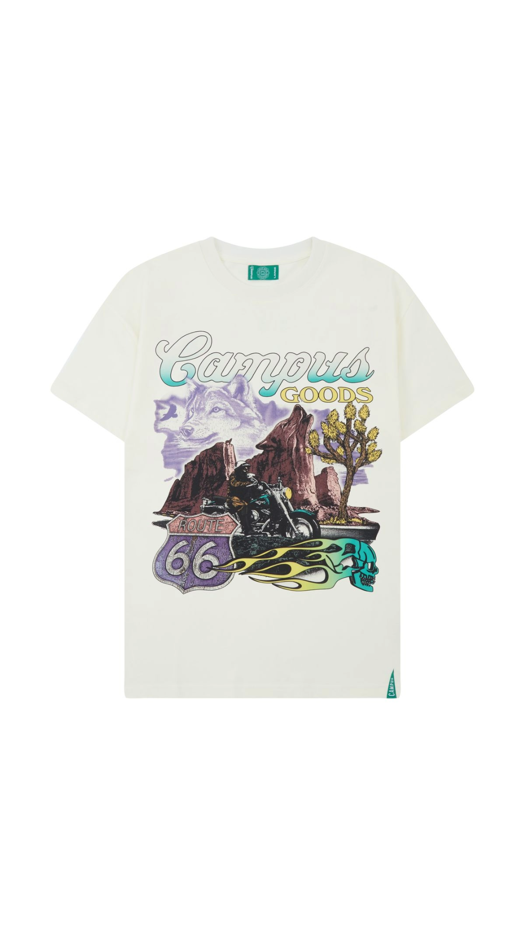 CAMPUS ROADTRIP TEE - CREAM