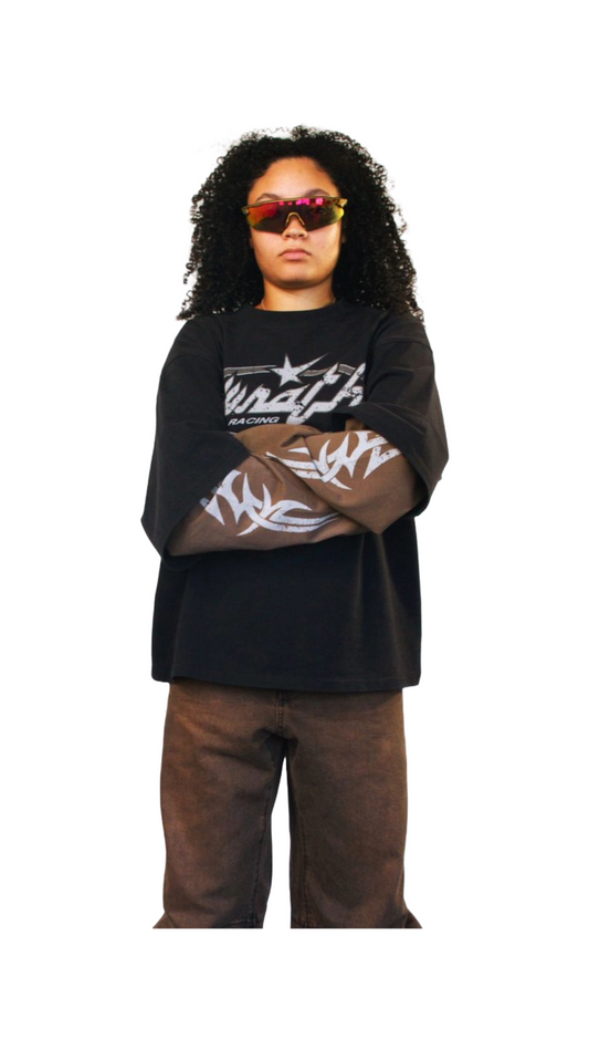 WRATHBOY "RACING" L/S (BLACK)