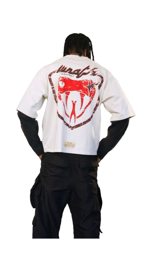 WRATHBOY "RACING" L/S (WHITE)