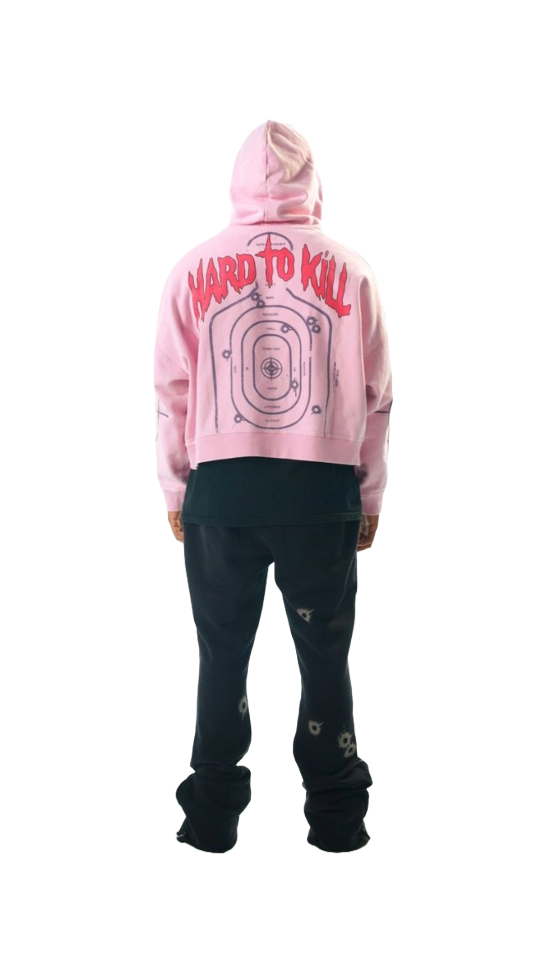 WRATHBOY "HARD TO KILL" PINK HOODIE