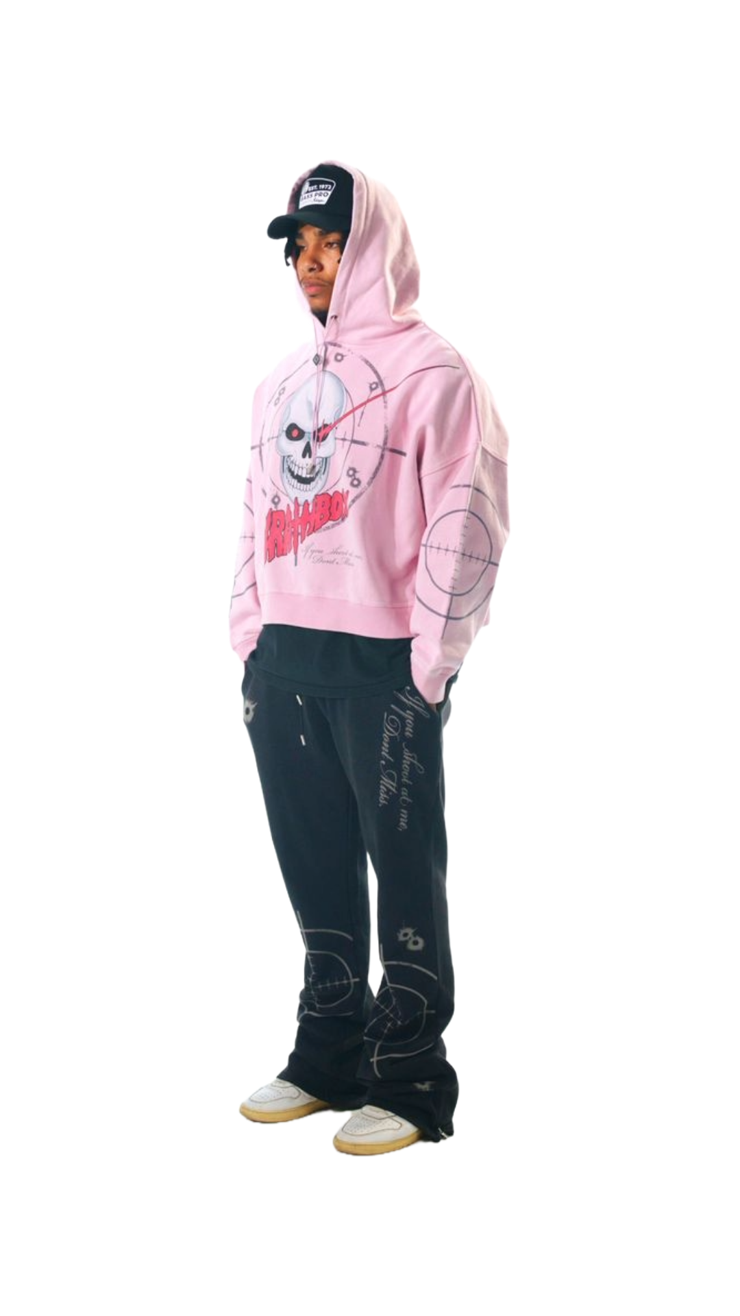 WRATHBOY "HARD TO KILL" PINK HOODIE