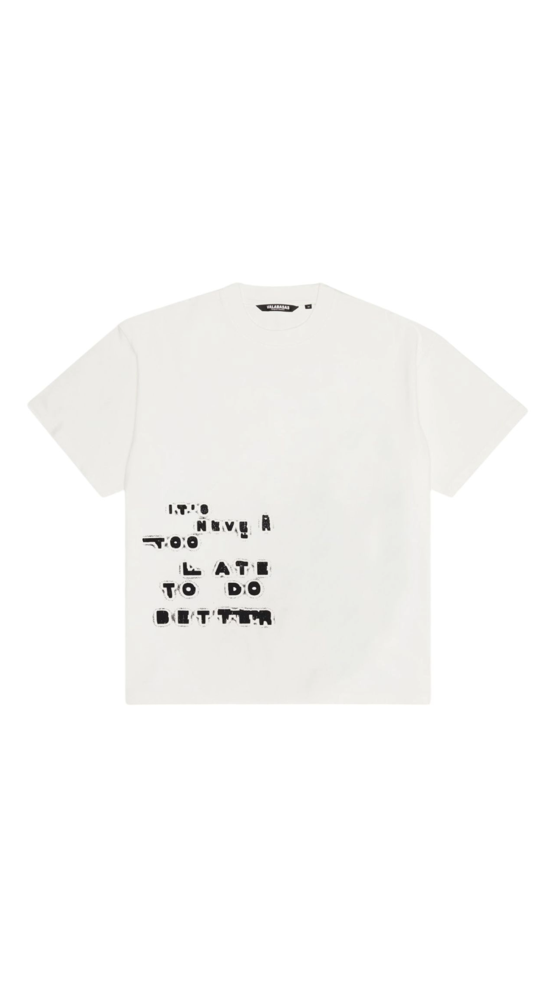 VALABASAS "SHOUT" TEE (WHITE)