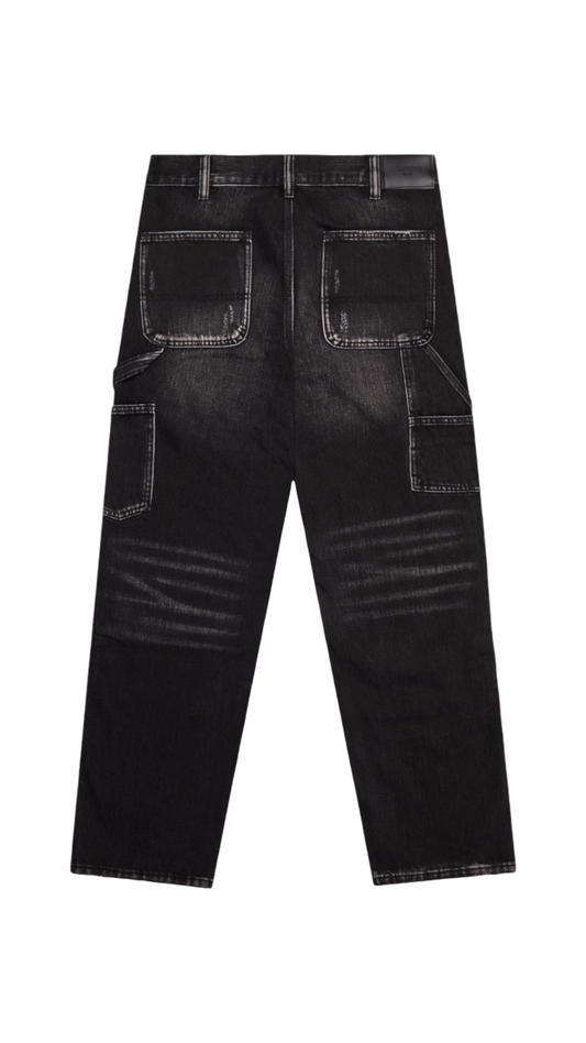 VALABASAS "INGENUITY" BLACK WASHED BAGGY DENIM JEAN