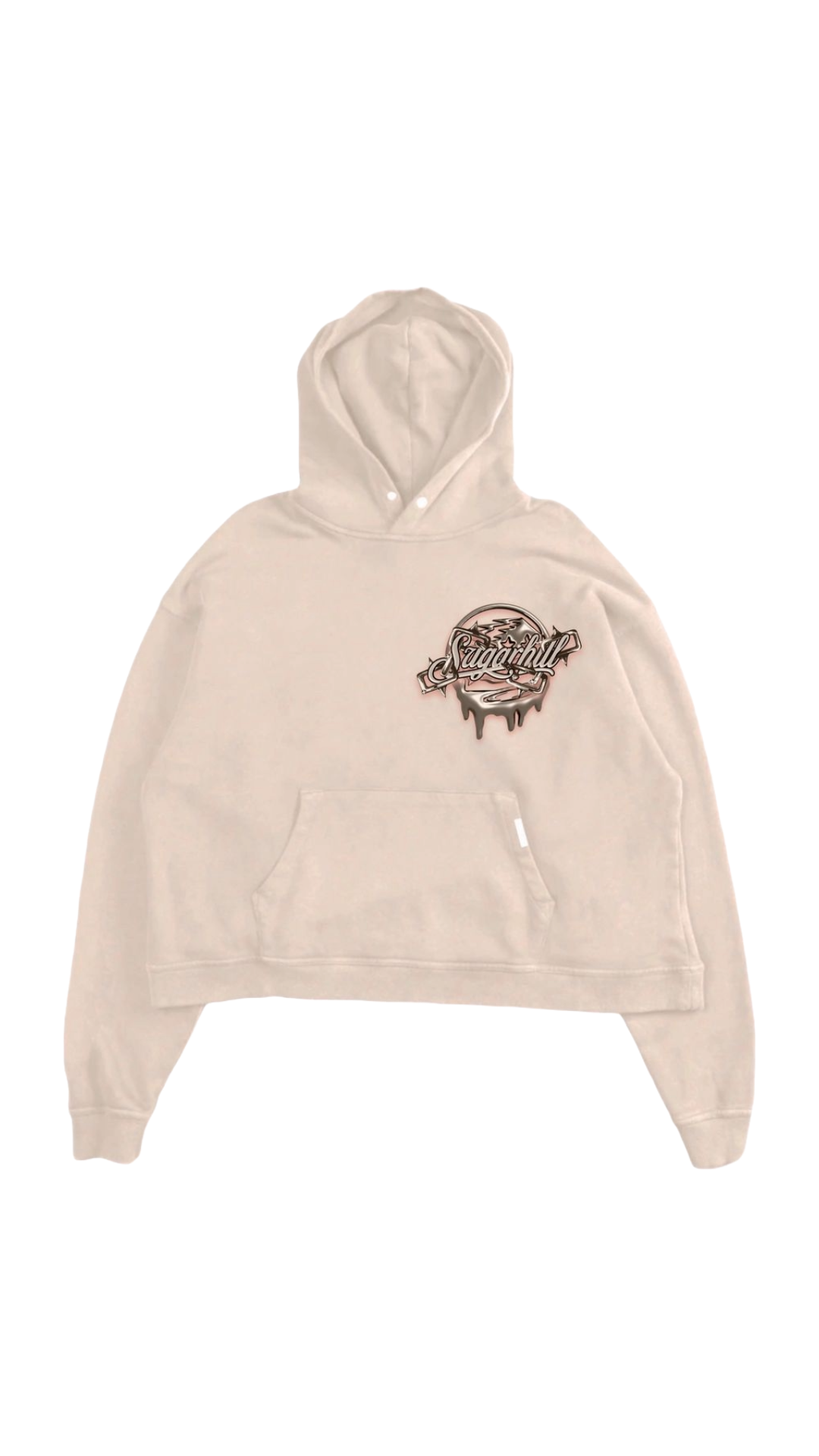 SH “HELLISH” CROPPED HOODIE (TAN)