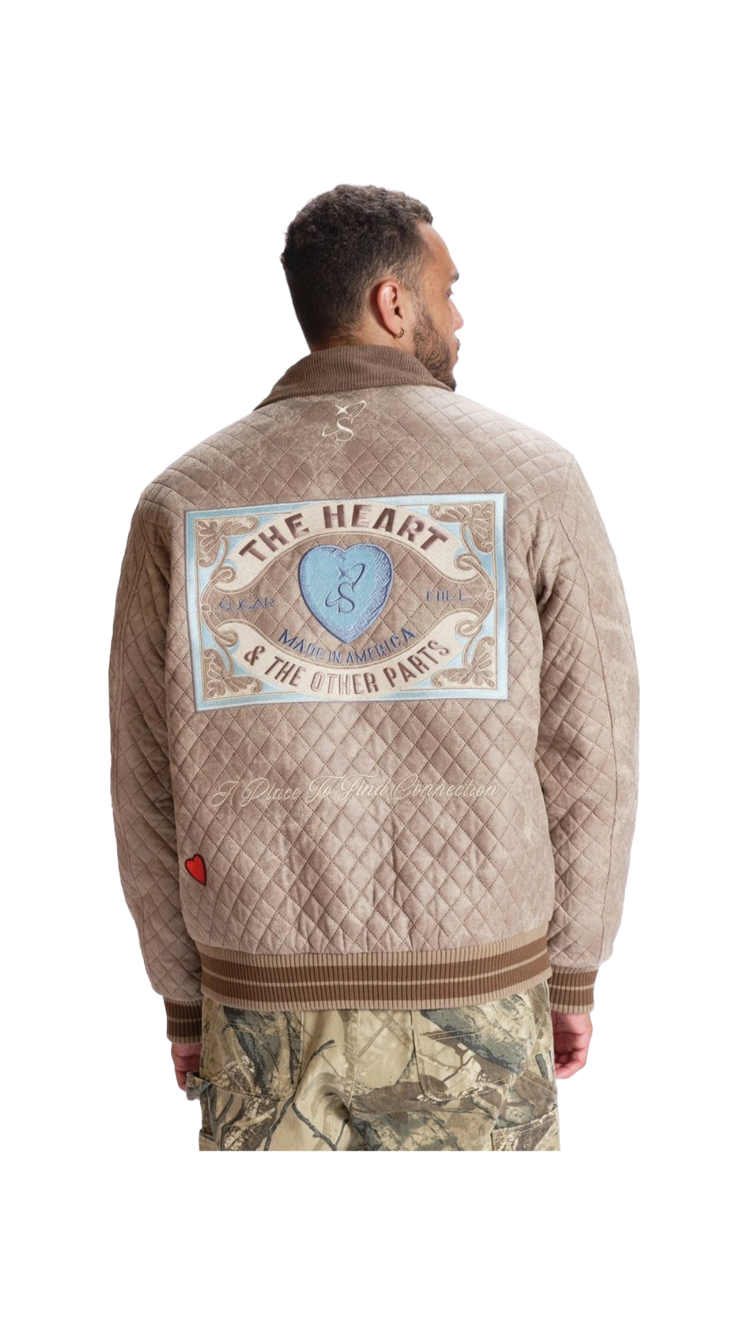 SH "THE HEART" QUILTED JACKET (BEIGE)