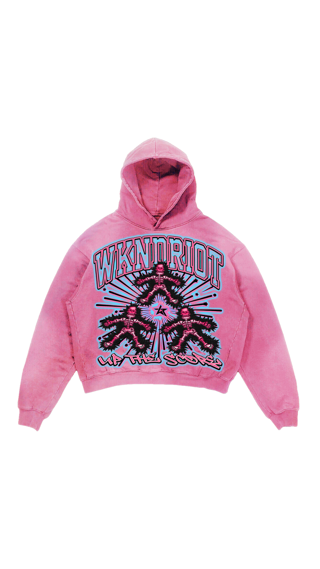 WR UP THE SCORE HOODIE (PINK)