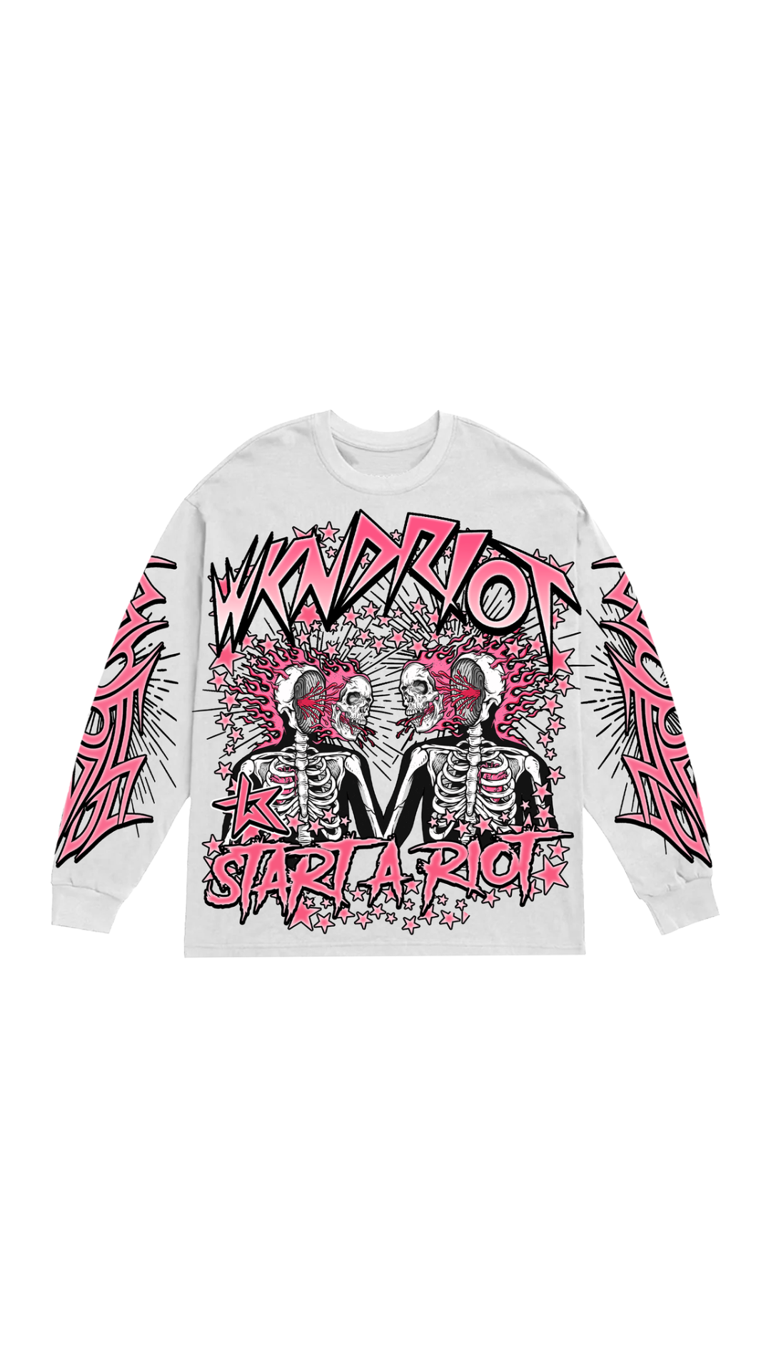 WR MIND BLOWN LONG SLEEVE (WHITE)