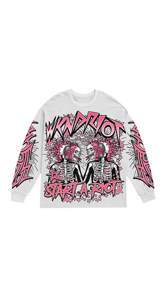 WR MIND BLOWN LONG SLEEVE (WHITE)