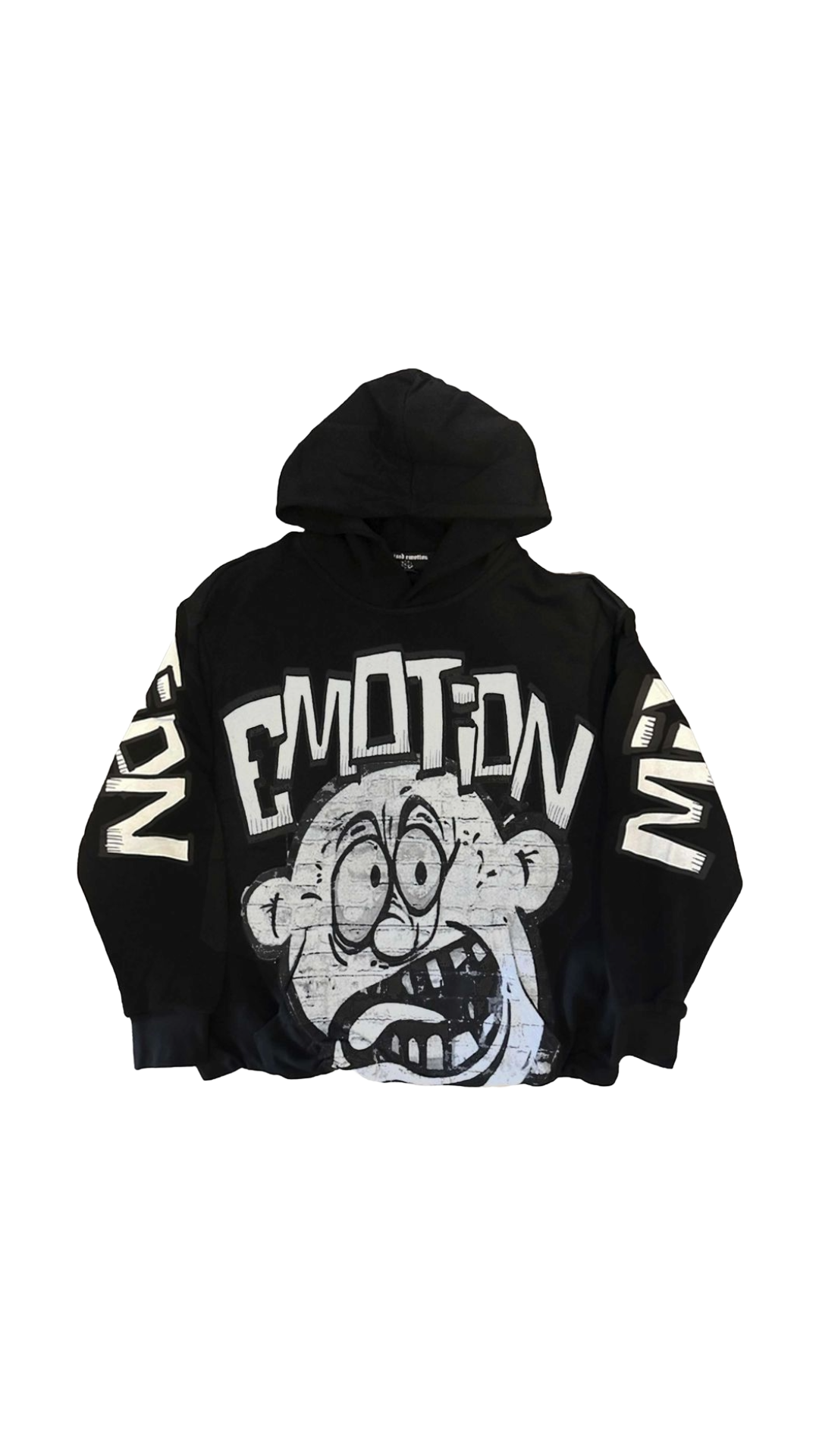 ME BLACK CROPPED "MONSTER" HOODIE