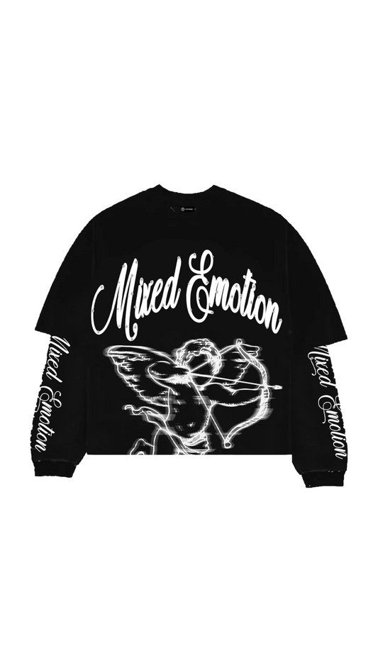 ME "BLUR" BLACK L/S SHIRT