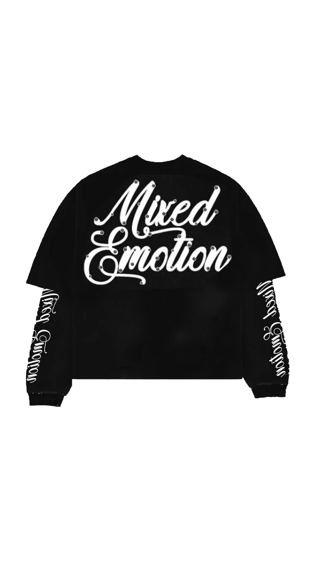 ME "BLUR" BLACK L/S SHIRT