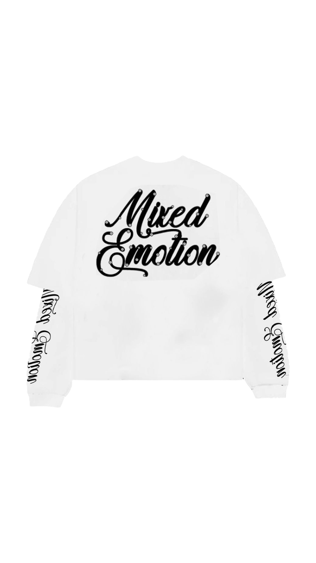 ME "BLUR" WHITE L/S SHIRT