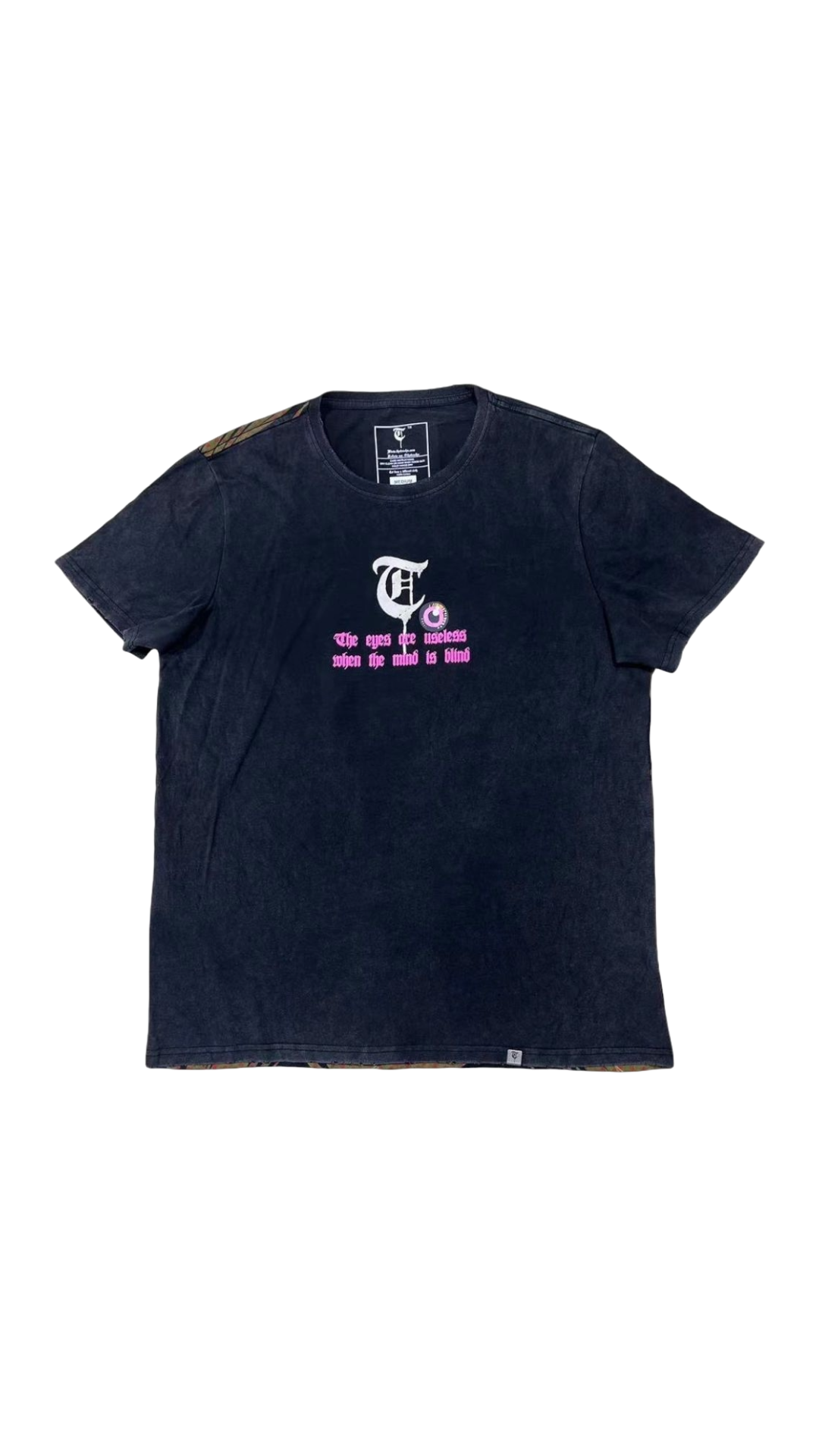 TRNCHS "SEE" VINTAGE BLACK TEE